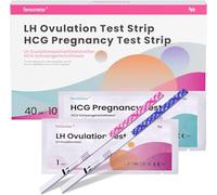 Femometer 40 Test de Ovulación y 10 Test de Embarazo Precoz 25 miu/ml sensibilidad óptima resultados precisos, con la App Reconocimiento de los Resultados de las Pruebas