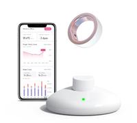 femometer Anillo Inteligente para Seguimiento de la fertilidad y la ovulación, Sensor portátil de Control de Temperatura con aplicación de sincronización automática (Talla 8)