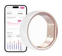 femometer Anillo Inteligente para Seguimiento de la fertilidad y la ovulación, Sensor portátil de Control de Temperatura con aplicación de sincronización automática, Talla 6