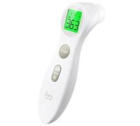 Femometer Termómetro de frente para bebé, niños y adultos, sin contacto, con alarma de fiebre, color blanco