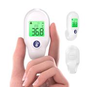 Femometer Termómetro de frente para bebés, niños y adultos, sin contacto, infrarrojos, medición en 1s, pantalla de tres colores, temperatura ambiente y objeto, portátil, para viajes, aviso de fiebre