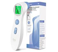 Femometer Termómetro digital de fiebre para bebés, niños y adultos, sin contacto, termómetro infrarrojo, termómetro con lectura precisa inmediata, alarma de fiebre, color blanco