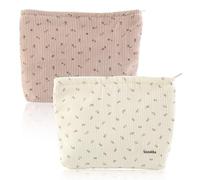 FEMONGY Juego de 2 Piezas Neceser Mujer, Necessaire Mujer, Puede almacenar Productos de Belleza y Productos para el Cuidado de la Piel, Adecuado para Uso Diario y Viajes