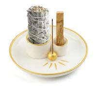 FEMONGY Quemador de Incienso Cerámica Porta Incienso, Soporte Incienso, Quemador Incienso, Soporte Incienso Varilla, Quemador de Velas para decoración del hogar, meditación y Yoga