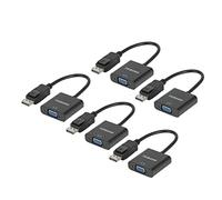 FEMORO DisplayPort DP a VGA adaptador macho a hembra conector en color negro