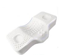 FEMRCATN Almohada de látex 100% Natural, Almohada de emulsión de Memoria, Almohada ortopédica Cervical de Contorno de Cuello para Dormir de Lado, Espalda y estómago, Almohada ergonómica para