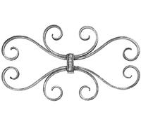 Fenau | Elemento enchufable | D: 170x310 mm | Material 12x5 mm | Acero bruto