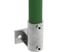 Fenau | Soporte de pared/techo, horizontal, Ø 33,7 mm, de fundición maleable, galvanizado en caliente, incl. tornillos, brida de unión de tubos