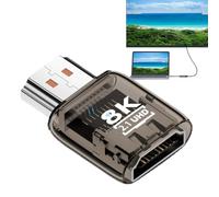 Fenayuu Adaptador AV | Conector Bidireccional 8K 60Hz,Conector Extensor De Audio para Portátil,para Video Audio Proyector Monitor Ordenador Portátil Televisor HDTV Escritorio Hogar Oficina