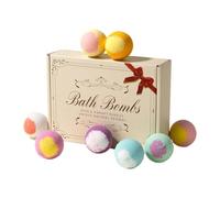 Fenayuu Bombas de Ducha,Set de Spa Cambia de Color Orgánico | 12 Unidades de Bolas de Baño para Cestas Regalo | para Adultas, Mujeres, Niñas, Esposa, Hogar, Bañera, Viaje