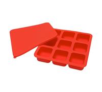 Fenayuu Molde Para Cubitos De Hielo De Whisky | Con Tapa 9 Cavidades Silicona Reutilizable Utensilios De Cocina | Molde Para Cubitos De Hielo Cuadrados - Para Cócteles Whisky Café Fiestas Bebida