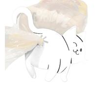 Fenayuu Pinza para pan con culo de gato, divertido soporte para bolsillo impreso en 3D, pinza para bolsa de pan en forma de gato, novedoso aparato de cocina para amantes de los