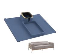 Fenayuu Soporte para Vasos De Sofá Bandeja,Organizador para Bebidas Y Mandos De Sofá,Organizador De Reposabrazos Y Control Remoto para Teléfono Tentempiés Portátil Café - Comedor Sillón Y De Dos