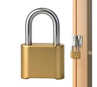 Fence Gate Lock - Outdoor 4 Digit Combination Mechanical Resettable Lock