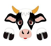 Fence Peeping Animals, Outdoor Cow Design, Charming Farmhouse Decor, Interactive Sturdy Weather Resistant Fence Decorations, Garden and Courtyard Art, Perfect for Yard, Lawn, Front Door 13.38 Inches