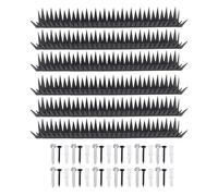 Fence Spikes Metal Animal Deterrent, Anti Climb Anti Theft Wall Spikes, Carbon Steel Security Spikes for Home Outdoor Use, Suitable for Fences Gates Walls Roofs, Includes Installat