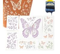 Fence Stencils For Painting - Reusable Flower, Garden Wall Art Tool