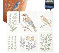 Fence Stencils For Painting - Reusable Flower Painting Stencils