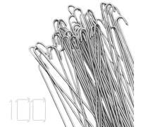 Fence Ties, 100 Pieces Wire Hook Ties, Aluminum Multipurpose Straps for Commercial and Residential Use, Ideal for Outdoor Garden, Playground, Yard, Lawn, and Backyard