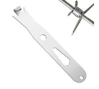 Fence Wire Twister, Stainless Steel Cable Fixing Tensioner, Multi-Functional Wire Twisting Tool with Hexagonal Holes for Barbed & High-Strength Mesh, 5.98x0.91 inches