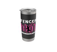 Fencer Mom The Idol The Myth The Legend Loves Esgrima Esgrima Vaso térmico de acero inoxidable de doble pared