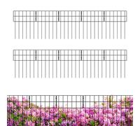 Fencing Garden, No Dig Fence Panels, Decorative Outdoor Border, 24 pulgadas, Weather-Resistant Material, Portable Interlocking Design, Perfect for Pets, Lawn, Dog, Patio, Pet Area