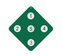 Fencing Training Equipment - 33x33cm Wall-Mounted Fencing Training Target,Compact Equipment Games, Increase Fenccing Consistency Home Auxiliary Tool with Five Bulls-Eye For Home Indoor Gym