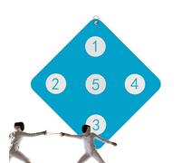 Fencing Training Equipment - Wall-Mounted Target Training Fencing Practice | Auxiliary Gears with Five Bulls-Eye, Compact Skill Equipment