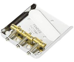 Fender 009-1114-049 3-silla American Vintage 'Hot Rod' 'Telecaster Asamblea Puente con latón Compensada Sillas de montar, níquel