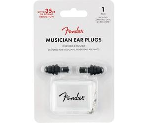 Fender 099-0542-000 Tapones para los Oídos de la Serie Musician, Negro