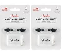 Fender 099-0542-000 Tapones para los Oídos de la Serie Musician, Negro (Paquete de 2)