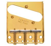 Fender 099 - 0806 - 200 3 de Saddle American Vintage Telecaster Bridge Assembly with Chromed de Brass Saddles (Oro)