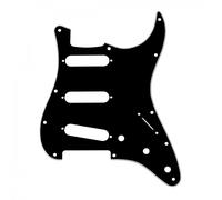 Fender Golpeador Standard Stratocaster (11 agujeros) S/S/S, 3 capas, negro
