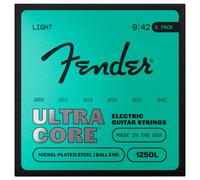 Fender 1250L Ultracore Nickel Plated Steel Ball End 9-42 3-Pack