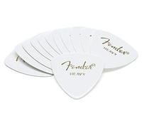 Fender 346 Triangle Celluloid Picks (12-Pack) - White heavy