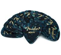Fender 351 Premium Celluloid Picks (12-Pack) - Ocean Turquoise heavy