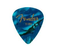 Fender 351 Premium Celluloid Picks (12-Pack) - Ocean Turquoise thin