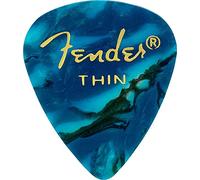 Fender 351 Premium Celluloid Picks (12-Pack) - Ocean Turquoise thin