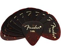 Fender 351 Shape Classic Picks - Cáscara de tortuga - Delgado - Paquete de 12 unidades, 1980351700