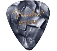 Fender 351 Shape Premium Picks - Black Moto - Mediano - Paquete de 12 unidades