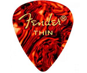 Fender 451 Classic Pick Pack Shell Thin (juego de 12 púas)
