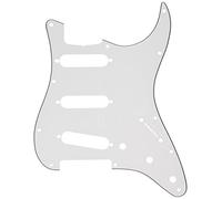 Fender 62 Stratocaster - Golpeador blanco de 11 orificios, de 3 capas, para 3 pastillas simples
