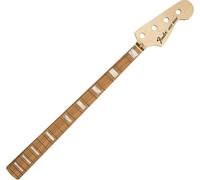 Fender Classic Series 70's Jazz Bass Neck, 20 Medium Jumbo Frets, Block Inlay, Pau Ferro