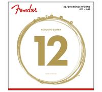 Fender 80/20 70L Bronze Ball End Acoustic Strings 12-52