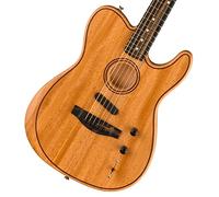Fender American Acoustasonic Telecaster All-Mahogany Natural EB elektrisch-akoestische gitaar met gigbag