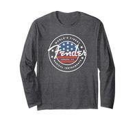 Fender American Flag Circle Stamp Logo Manga Larga