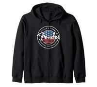 Fender American Flag Circle Stamp Logo Sudadera con Capucha