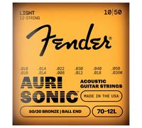 Fender AuriSonic 70-12L Acoustic Guitar Strings 80/20 Bronze 12-String .010-.050 Gauges (12)