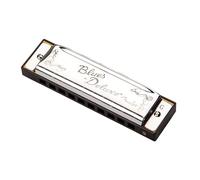 Fender Blues Deluxe Armónica, Clave de G, 10 Orificios, Cromada en Níquel, Incluye Estuche
