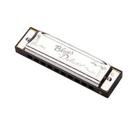 Fender Blues Deluxe Armónica Diatónica, Clave de E, 10 Orificios | Armónica blues cromada en níquel, incluye estuche, ideal para principiantes y músicos, sonido cálido y profesional